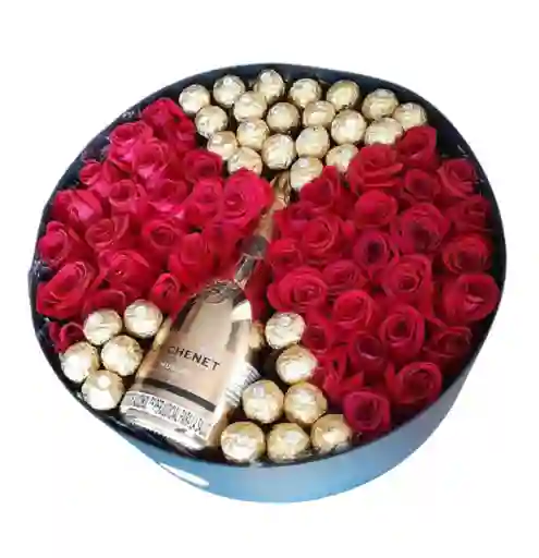 Flores , Rosas En Caja Jp
