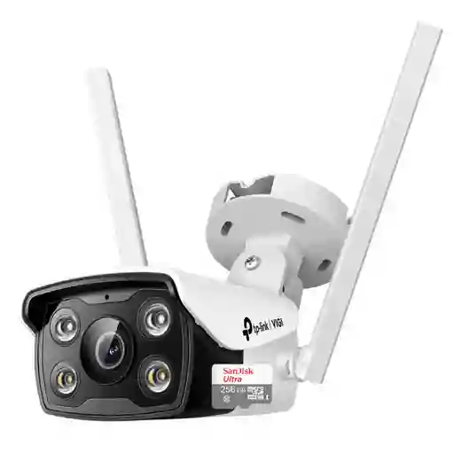 Cámara Wifi Exterior Bullet 4mp Tp-link Vigi C340-w + 256gb