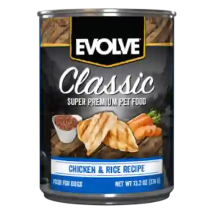 Evolve Dog Lata Classic Pollo 13,2 Oz - 374 Gr