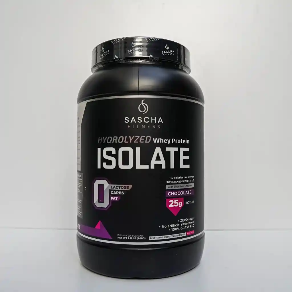 Isolate Sascha Sabor Chocolate 2 Lbs 29 Servicios