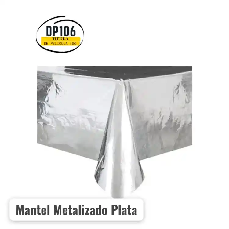 Mantel Metalizado Plata