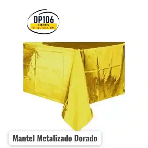 Mantel Metalizado Dorado