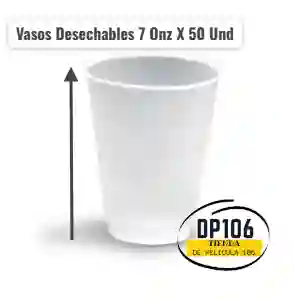 Vasos Desechables 7 Onz X 50 Und