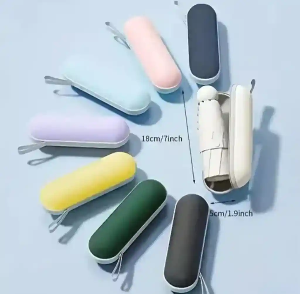 Mini Sombrilla Con Funda Versión Plana