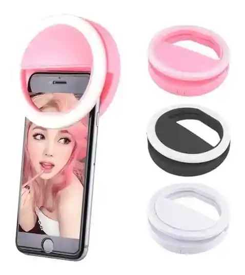 Aro De Luz Led Para Selfies Celular Selfie Recargable