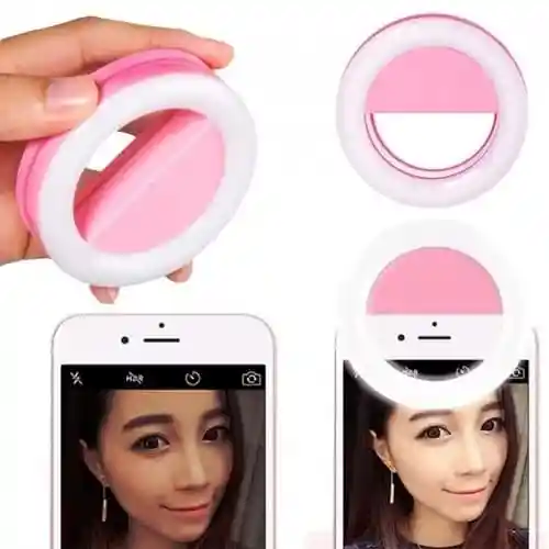 Aro De Luz Led Para Selfies Celular Selfie Recargable