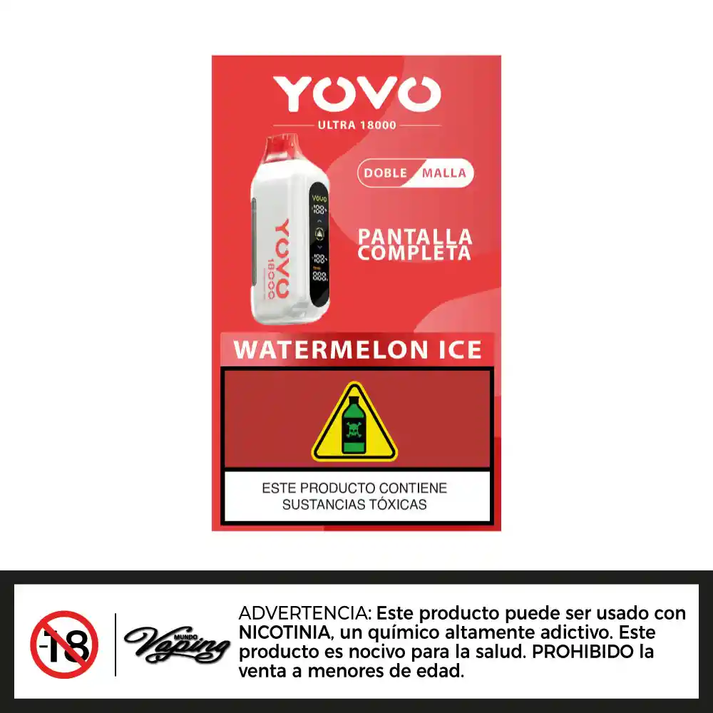 Yovo Ultra 18000 Puffs - Watermelon Ice