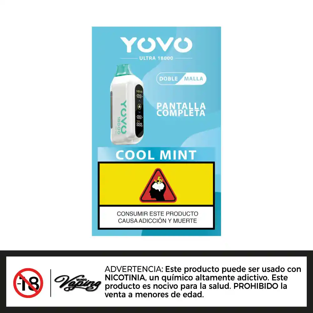 Yovo Ultra 18000 Puffs - Vape Desechable-cool Mint