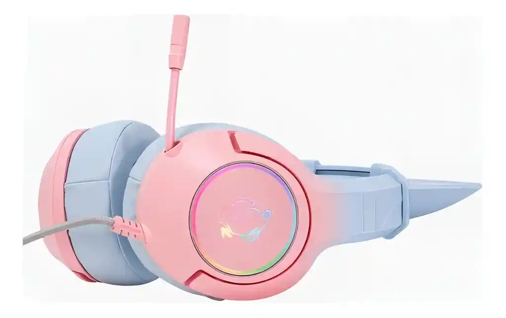Diadema Gamer Onikuma Micrófono K9 Rosa Azul Gradiente Rgb