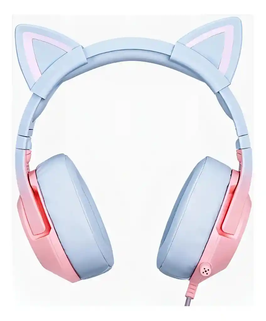 Diadema Gamer Onikuma Micrófono K9 Rosa Azul Gradiente Rgb