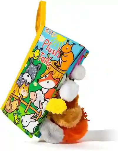 Libro Didáctico Tela Colas Texturas Animales Para Niños