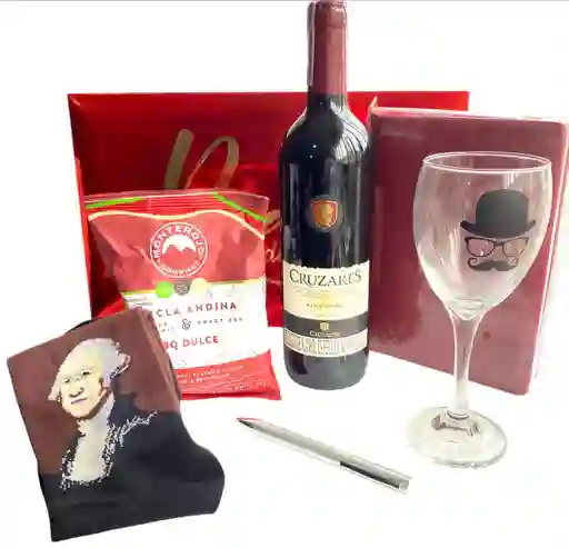 Regalo Especial La Caja Del Jefe Con Agenda Y Vino - Regalo Feliz Cumpleaños - Regalo Feliz Dia