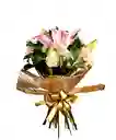 🌸 Bouquet Clavel Y Lirio 🌸