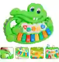 Piano Cocodrilo Sonido Y Notas Musicales Niños