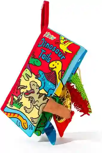 Libro Didáctico Tela Colas Texturas Dinosaurios Para Niños