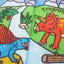 Libro Didáctico Tela Colas Texturas Dinosaurios Para Niños
