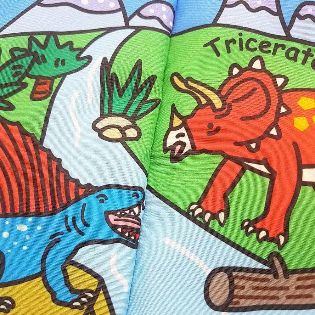 Libro Didáctico Tela Colas Texturas Dinosaurios Para Niños