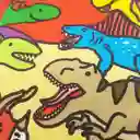 Libro Didáctico Tela Colas Texturas Dinosaurios Para Niños