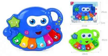 Piano Musical Con Lindo Diseño De Pulpo Juguete Con Luces