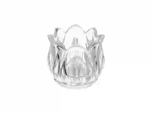 Portavela Vidrio Flor Xs