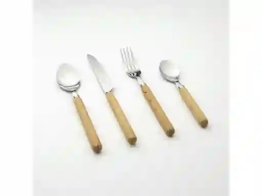 Cuchilleria Abs Red 24pcs