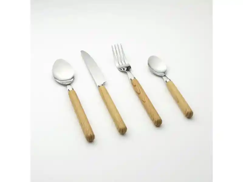 Cuchilleria Abs Red 24pcs