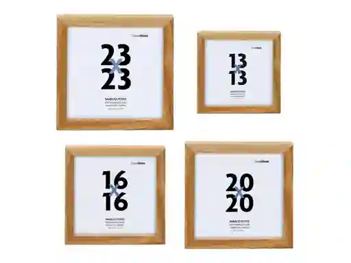 Set Marco Foto Madera Multi