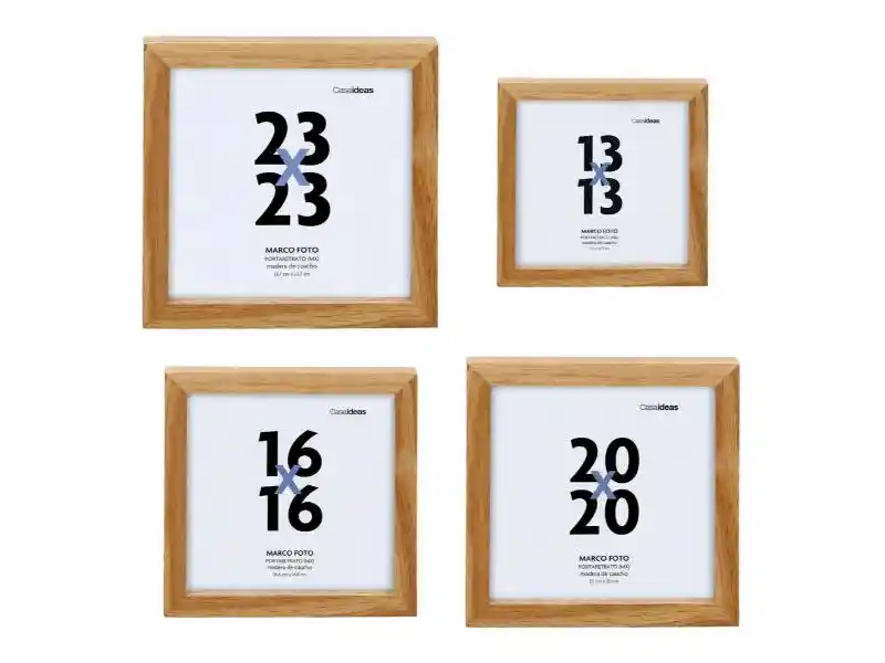Set Marco Foto Madera Multi