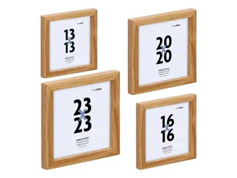 Set Marco Foto Madera Multi