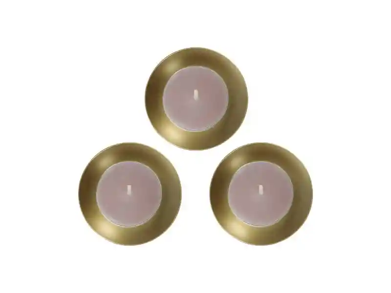 Set Portavelas Metal Tealight