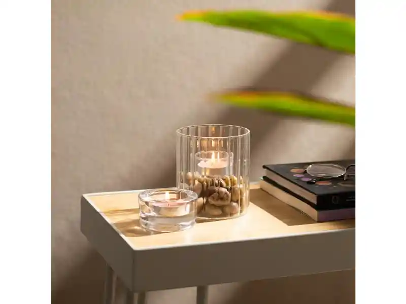 Candelabro Vidrio C/vaso S