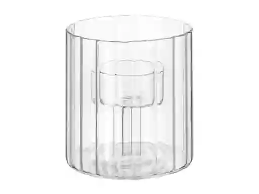 Candelabro Vidrio C/vaso S