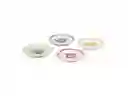 Set 4 Platos Bolsa Te