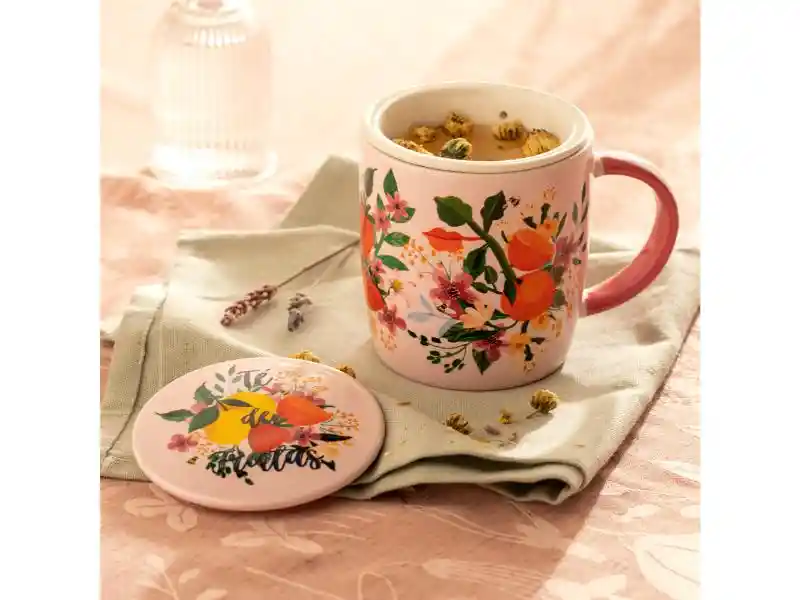 Tazon C/ Infusor Ceramica 390 Ml
