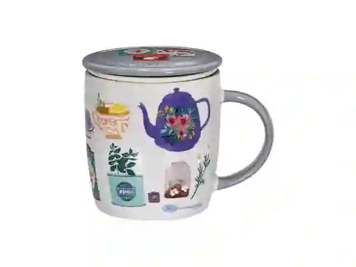 Tazon C/ Infusor Ceramica 390 Ml