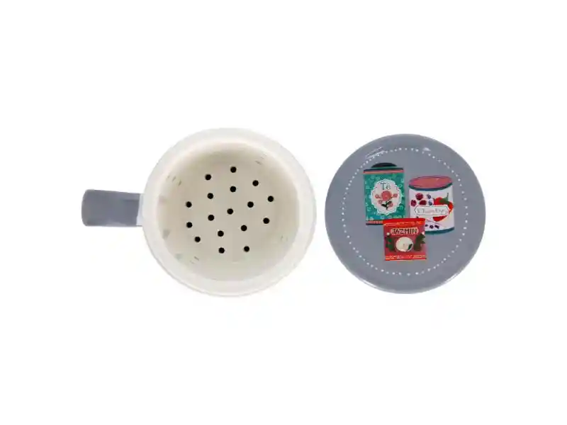 Tazon C/ Infusor Ceramica 390 Ml