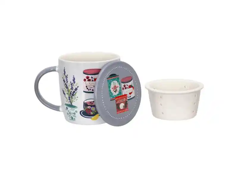 Tazon C/ Infusor Ceramica 390 Ml
