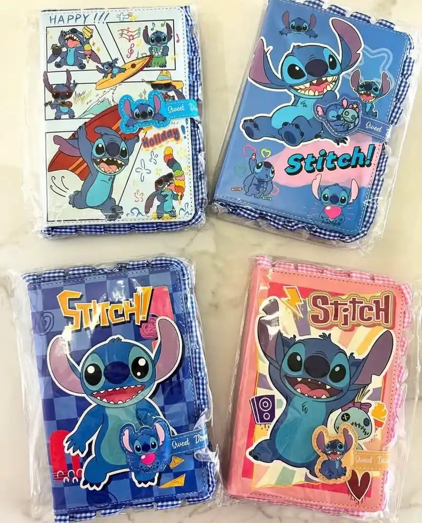 Agenda Planeador Stitch Acolchada