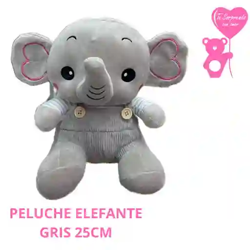 Peluche Elefante Gris 25cm