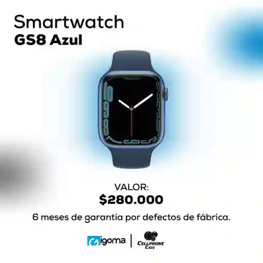 Smartwatch Gs8 Azul