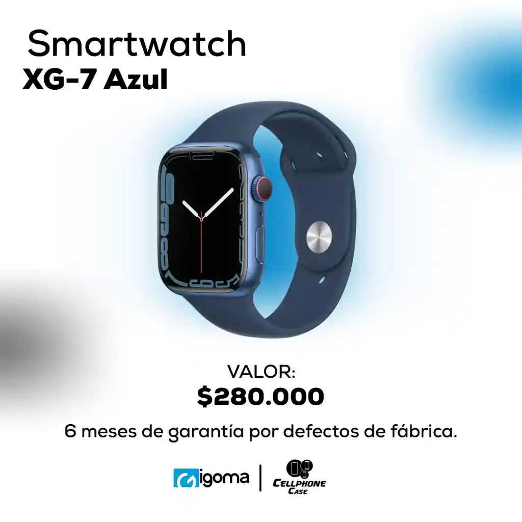 Smartwatch Xg-7 Azul
