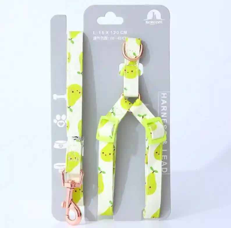 Arnés Y Traílla Sweet Fruits Talla M Modelos Surtidos