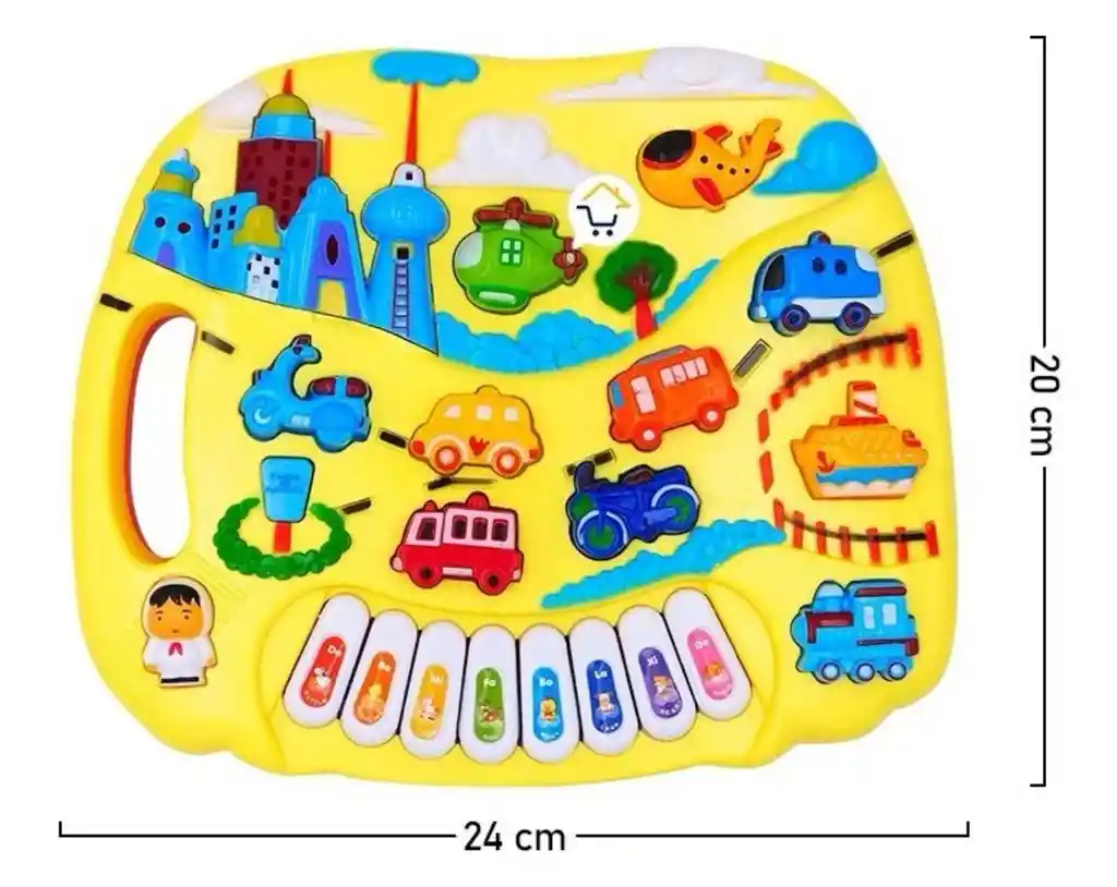 Juguete Musical Electrónico De Piano Educativo Para Niños Con Luz Y Sonido