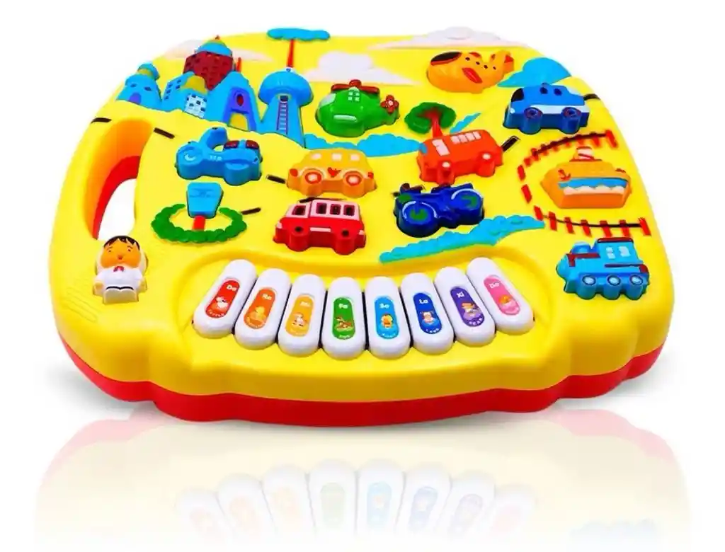 Juguete Musical Electrónico De Piano Educativo Para Niños Con Luz Y Sonido