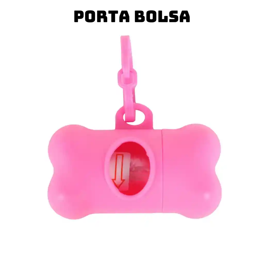 Recogedor Popo Perros + Correa + Porta Bolsa + 5 Rollos Bolsas Combo 4 En 1