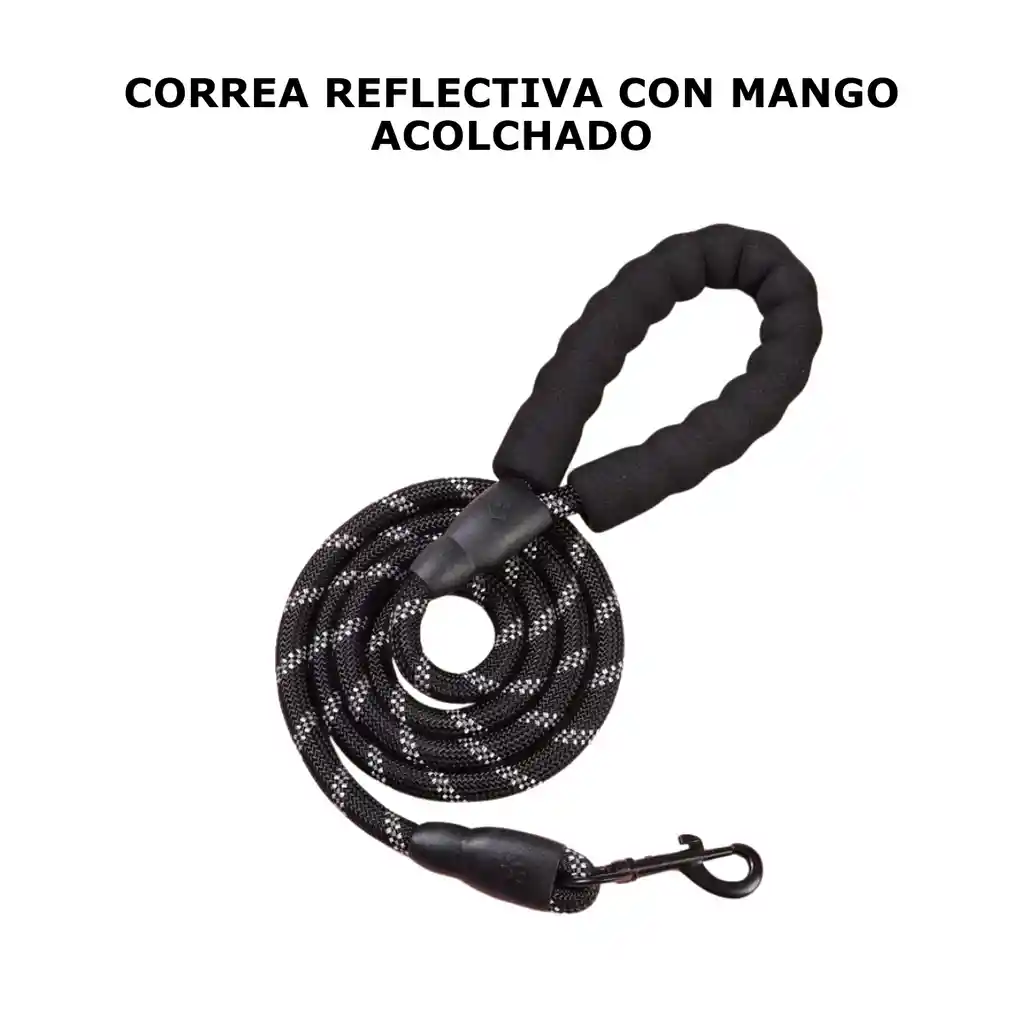 Recogedor Popo Perros + Correa + Porta Bolsa + 5 Rollos Bolsas Combo 4 En 1