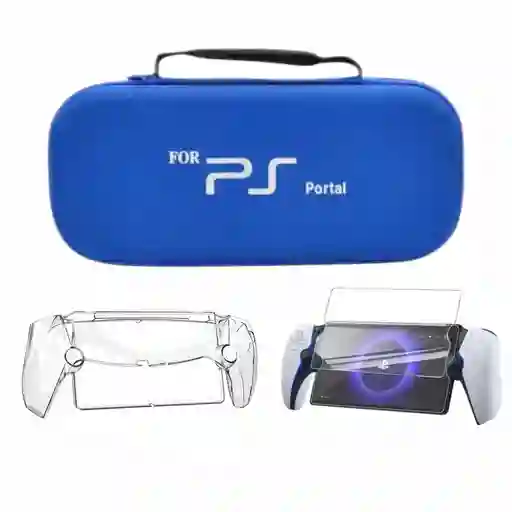 Combo Protector Azul Compatible Con Ps Portal
