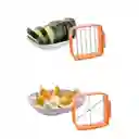 Cortador Multiple De Verduras Frutas Naranja Original 5en1