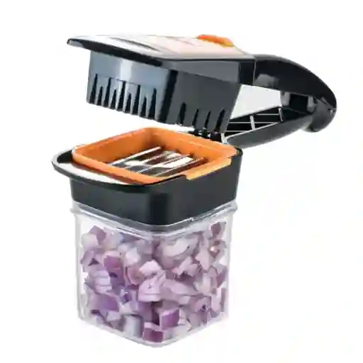 Cortador Multiple De Verduras Frutas Naranja Original 5en1