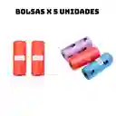 Kit Paseo Para Perros 4 En 1 Correa + Recogedor + Porta Bolsas + 5 Rollos De Bolsas